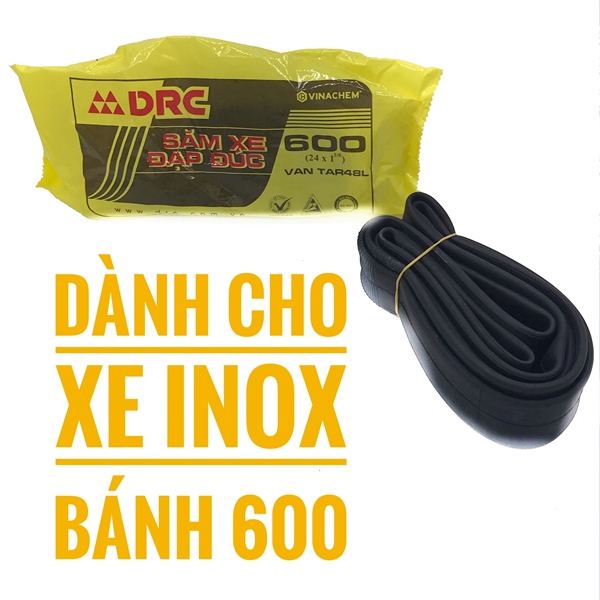 Set of 2 inner tube bicycle stainless steel DRC 600 (24x1 ^ 3/8)