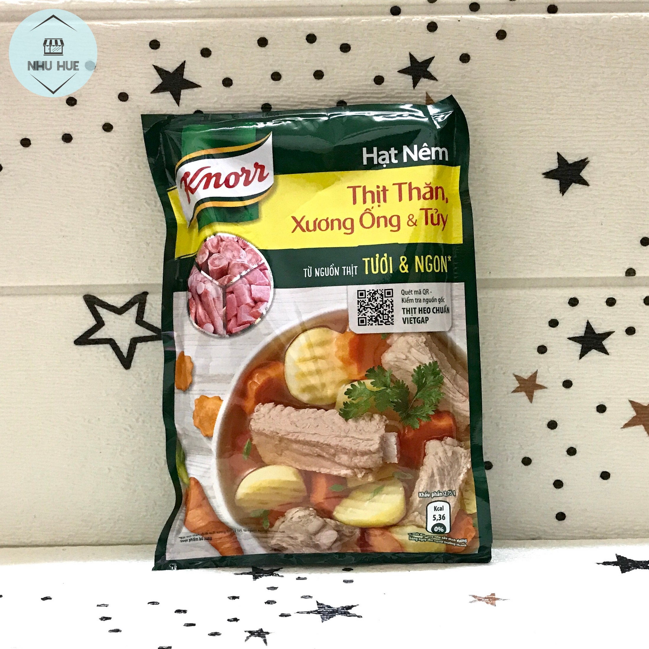 Hạt nêm Knorr thịt thăn, xương ống và tủy (bịch 170g)