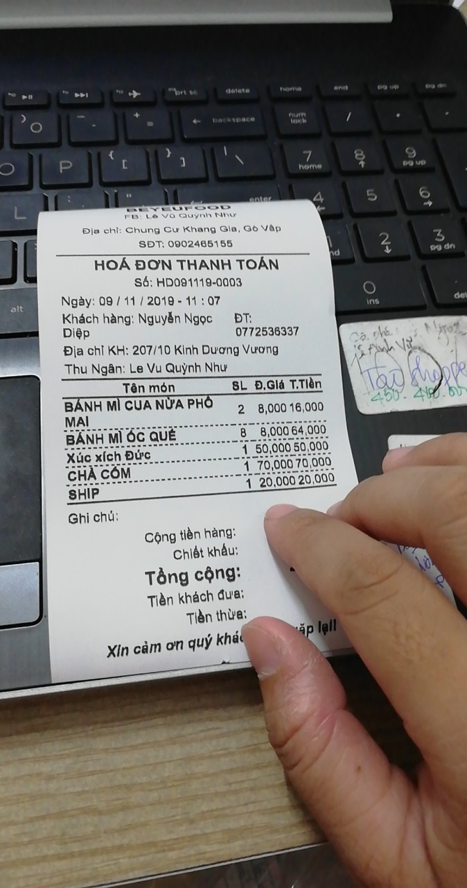 Combo 20 cuộn giấy in bill khổ 80mm (K80)