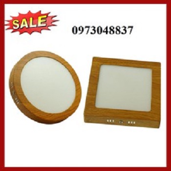 Ốp nổi vân gỗ 24w vuông, tròn - Đèn led ốp trần