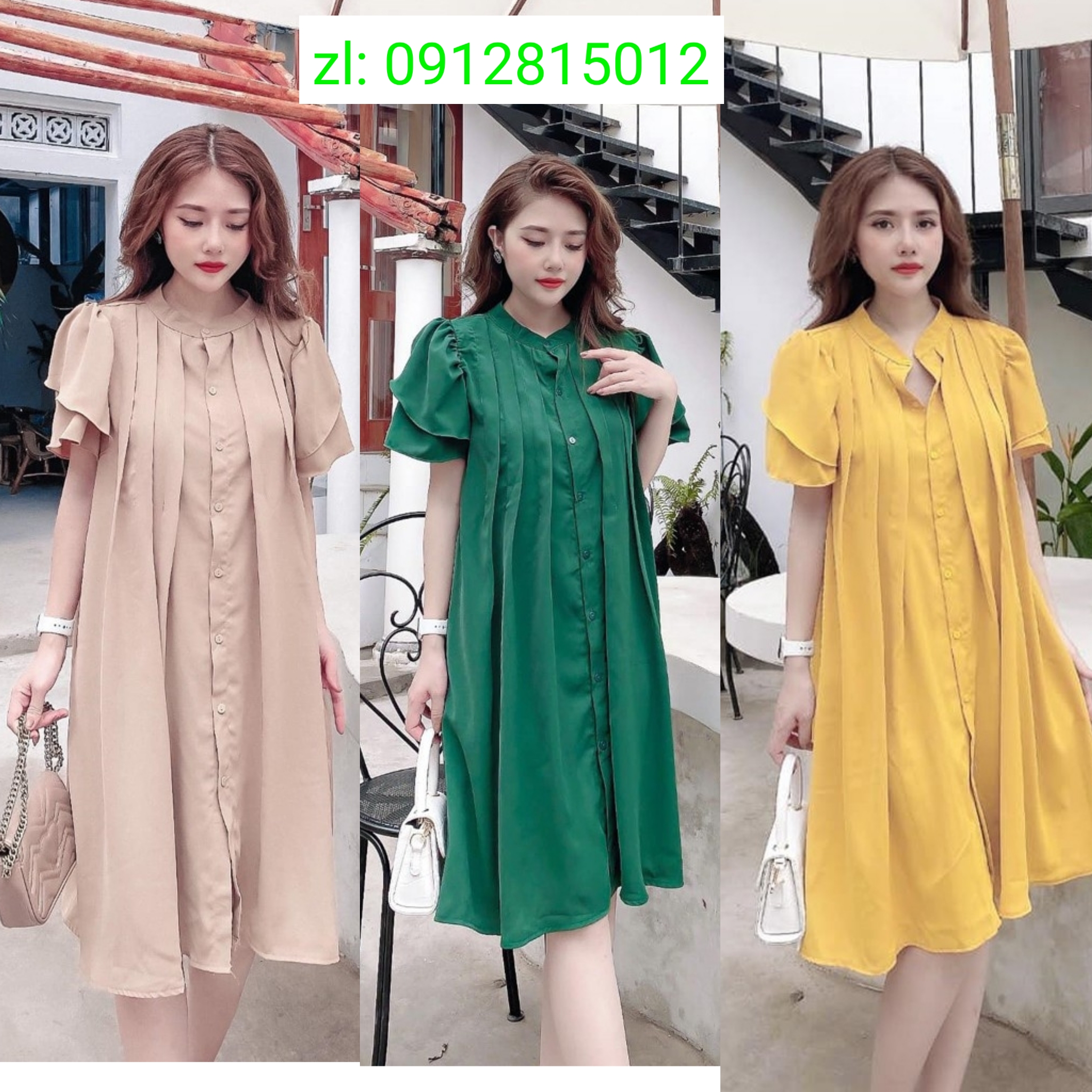 Váy bầu đầm bầu công sở mẫu mới siêu xinh chất cát Hàn siêu đẹp-Free size từ 43 đến dưới 70kg