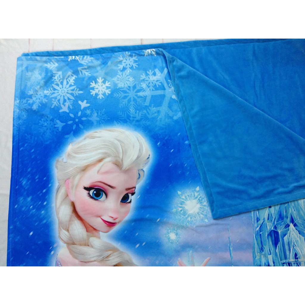 Vỏ gối và chăn Elsa xanh (bán lẻ từng món)
