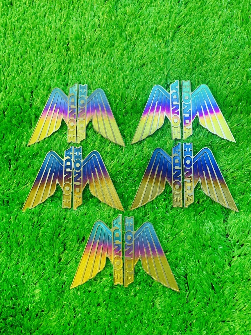 Honda Bird Wing Titanium Stamp Price Pair