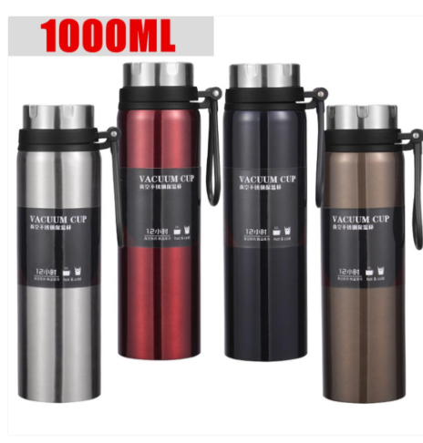 Bình giữ nhiệt dung tích 1000ml giữ nhiệt nóng lạnh 10,12 tiếng inox 304 an toàn với sức khỏe, bình nước giữ nhiệt, ly giữ nhiệt binh nuoc giu nhiet, binh giu nhiệt