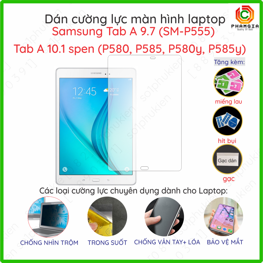 Dán cường lực nano dẻo tablet samsung tab a 9.7 / tab a 10.1