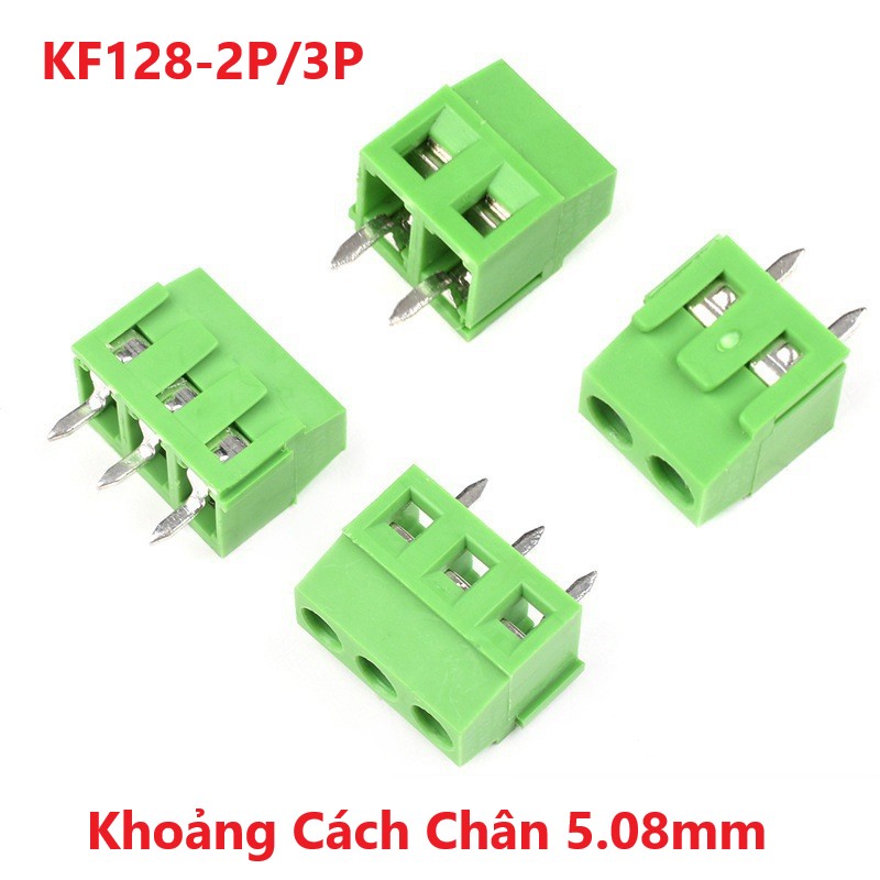 KF128-2P, 3P Khoảng Cách Chân 5.08mm