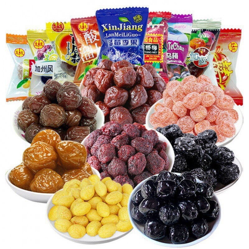Ô mai mận, ô mai việt quất, ô mai cherry ăn vặt