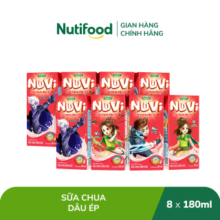 2 lốc sữa chua uống NuVi vị dâu (8 hộp x 180ml) thumbnail