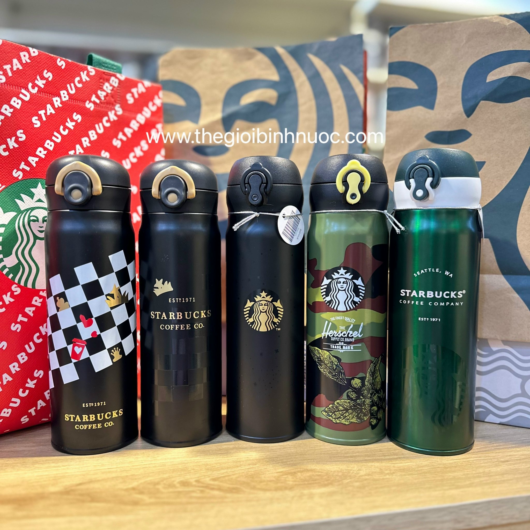 [HCM]Starbucks Thermos Stainless Steel Bottle B397
