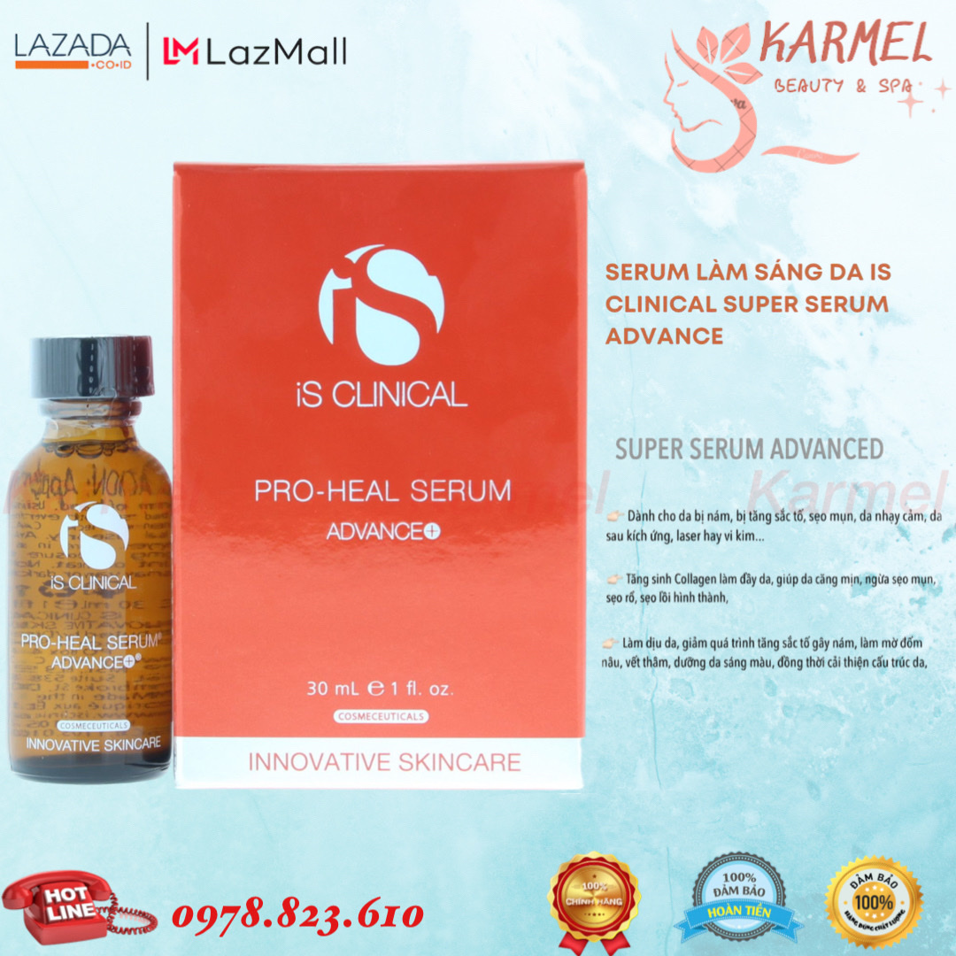 Tinh chất làm sáng da, chống lão hóa Da I S Clini cal Super Serum Advance Plus 30ml - Karmel Chính Hãng
