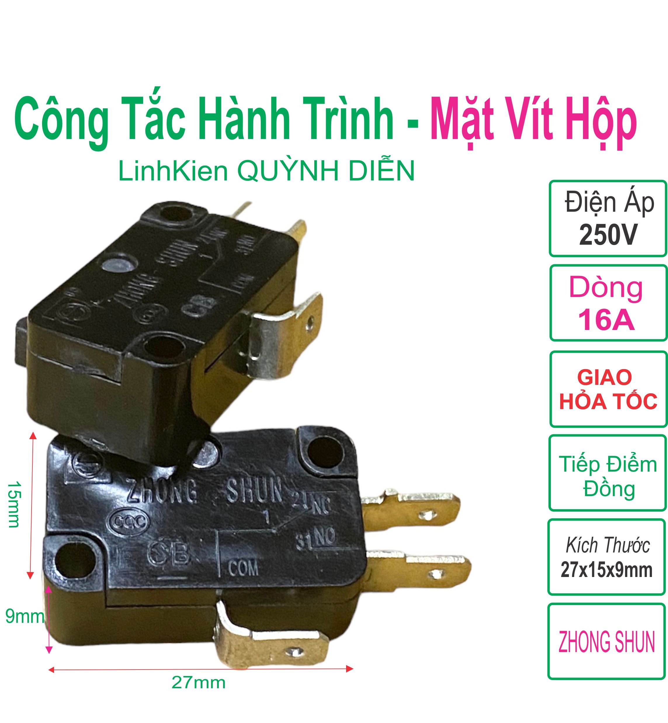 Combo 10 công tắc hành trình, relay nồi cơm, mặt vít hợp loại 1