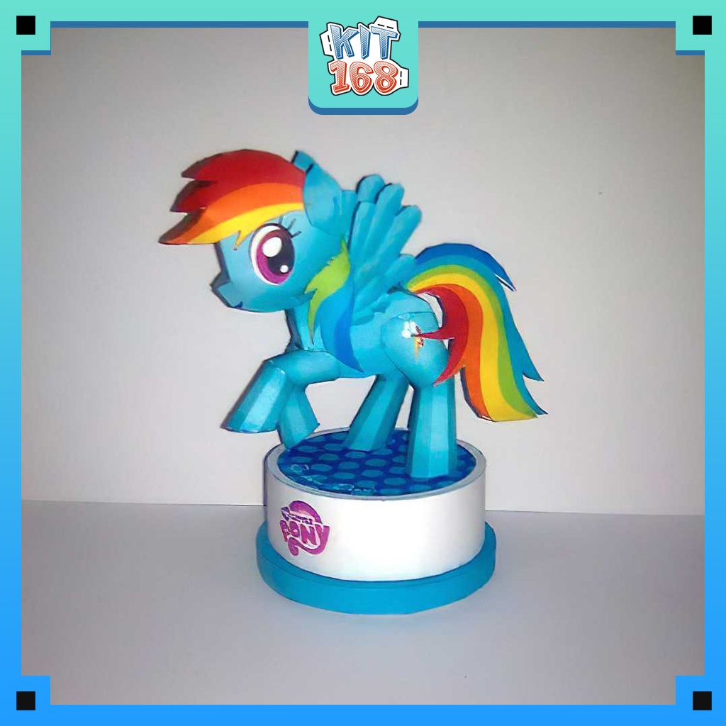 Mô hình giấy Anime Game Rainbow Dash - My Little Pony