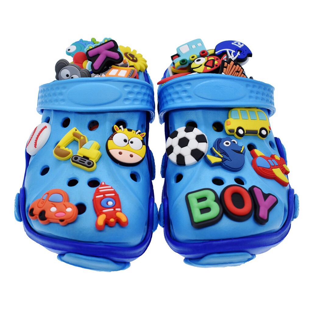 Bộ 50 Jibbitz / Stickers 2D gắn dép Crocs