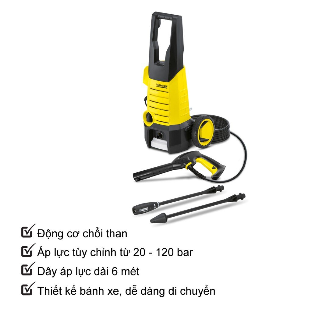 Máy phun rửa áp lực cao Karcher K 2360, kèm quà tặng hấp dẫn