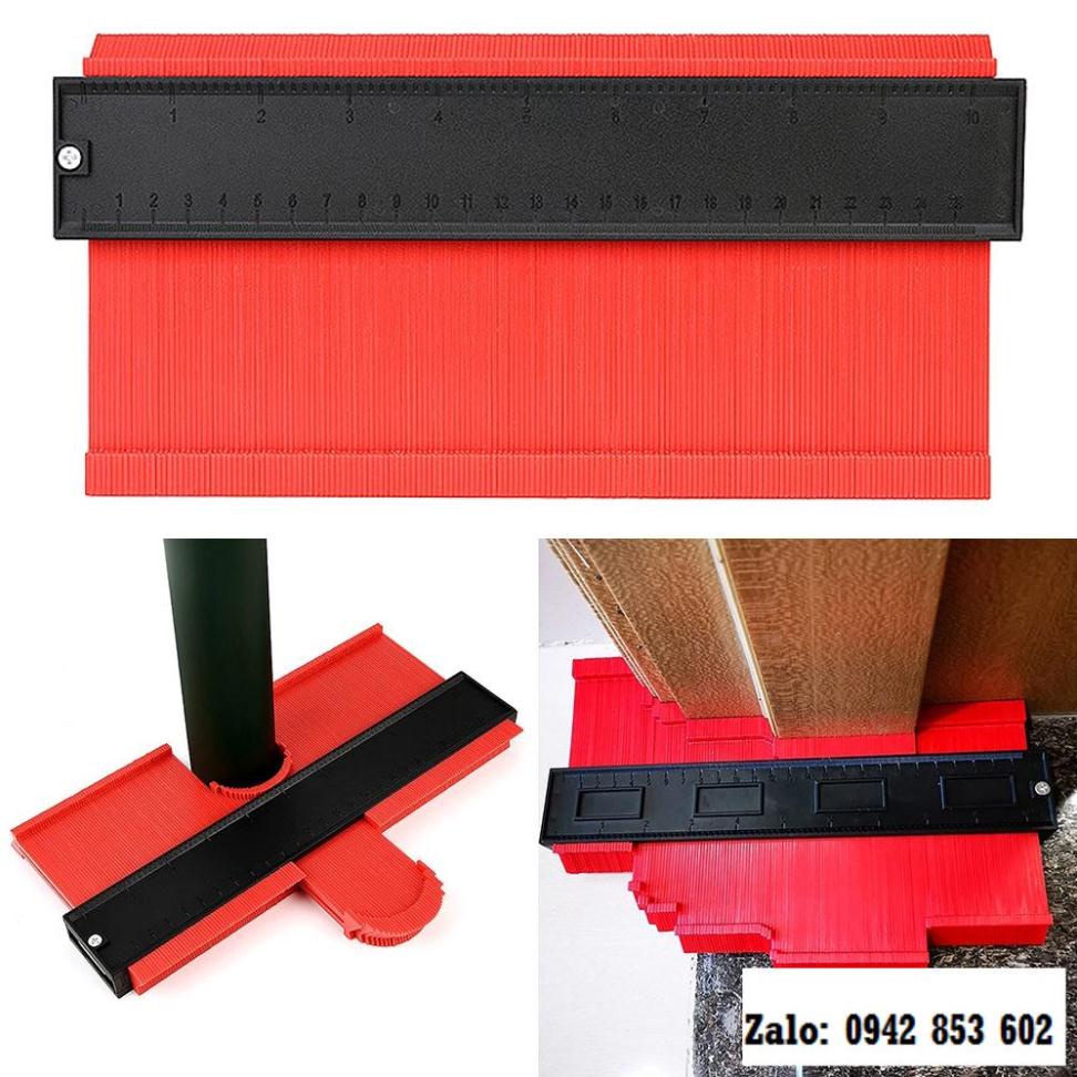 Thước sao chép hình dạng đa năng 12cm 25cm _TKDN