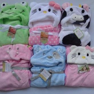 Chăn ủ lông hình thú Kitty hồng cho bé gái