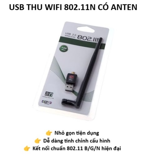 [HCM] USB thu Wifi 802.11 Có Anten