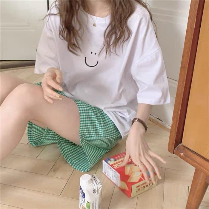 Set đồ mặc nhà nữ hình mặc cười siêu xinh