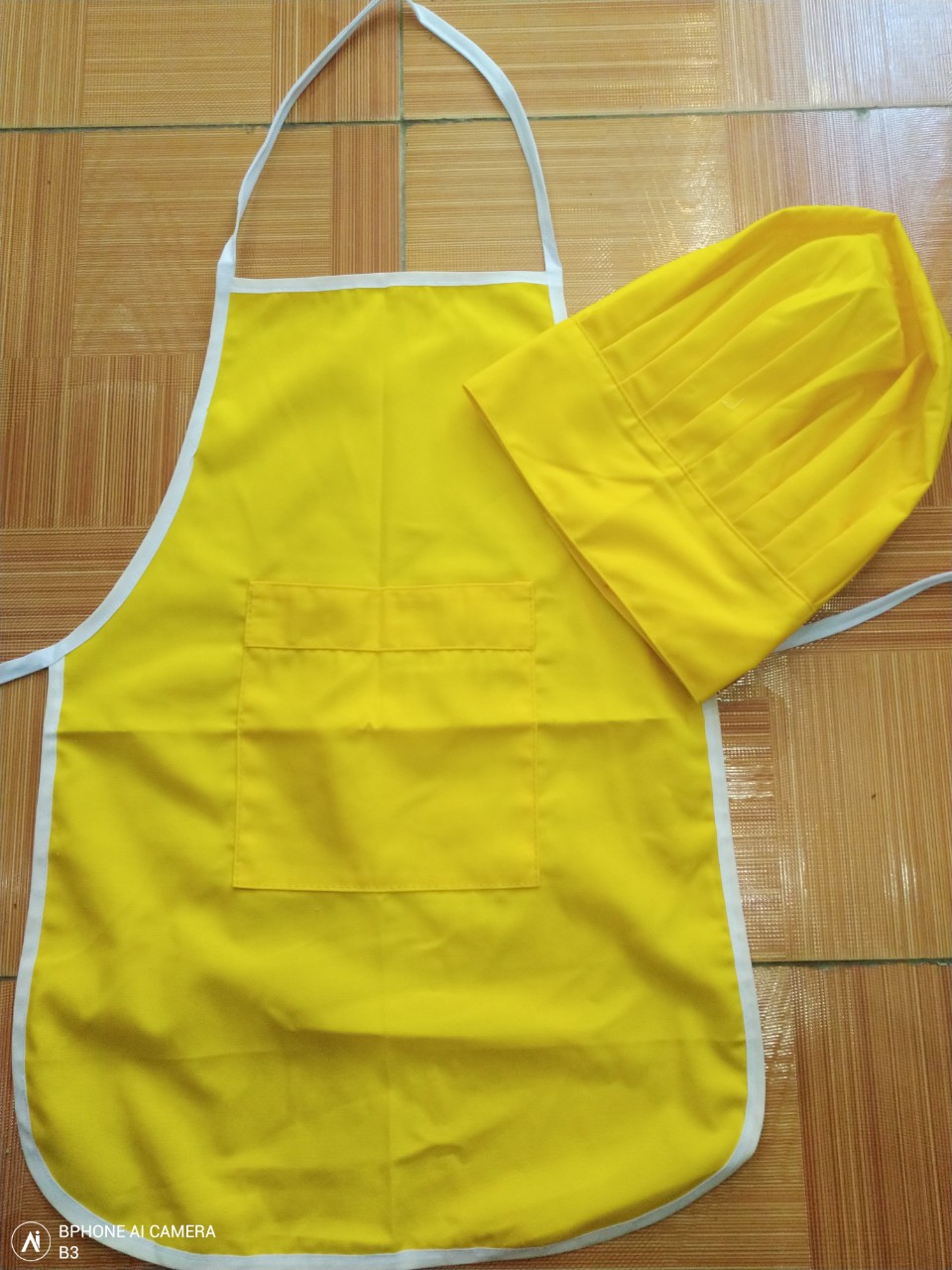 Bộ đầu bếp, tạp dề cho bé kèm nón vải