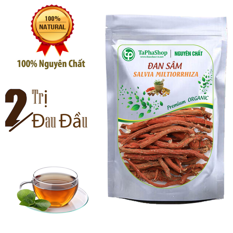 Đan sâm sấy khô 100g cao cấp - Hàng sạch thơm cao cấp - Thảo Dược Tấn Phát
