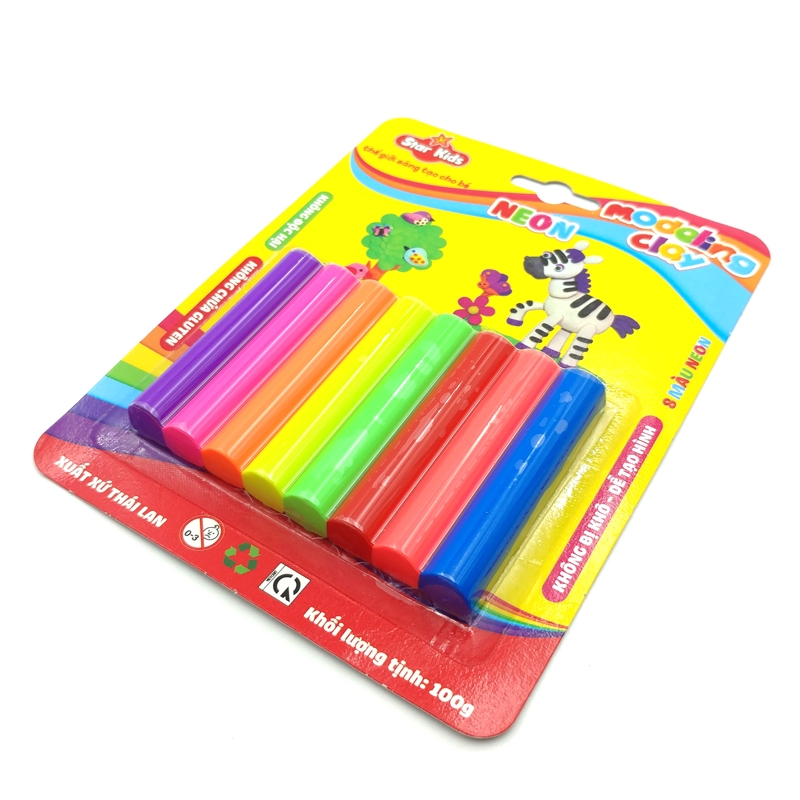 Đồ Chơi Đất Nặn Rstar 100g 8 Màu K-100/8C