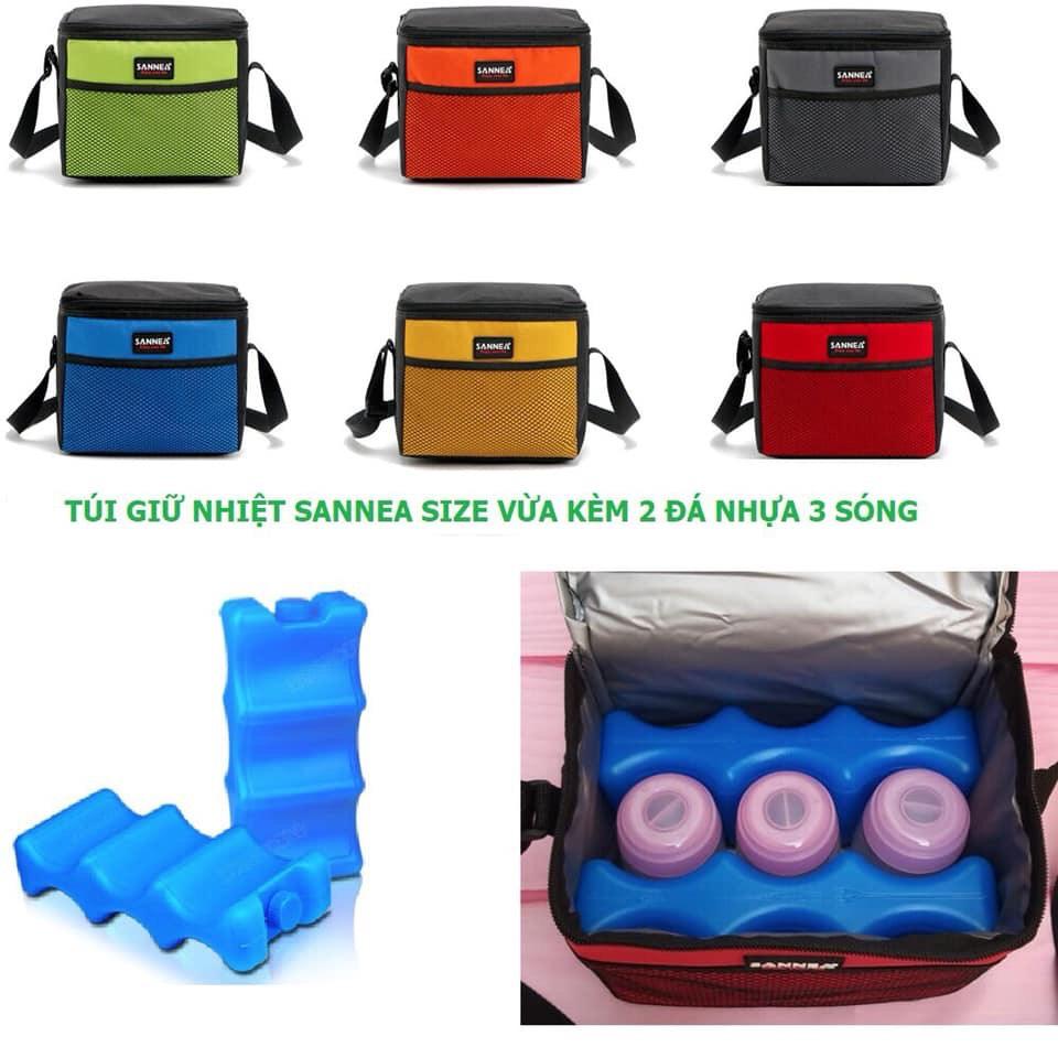 Túi giữ nhiệt Sanea (tặng 2 đá sóng Vcoool)