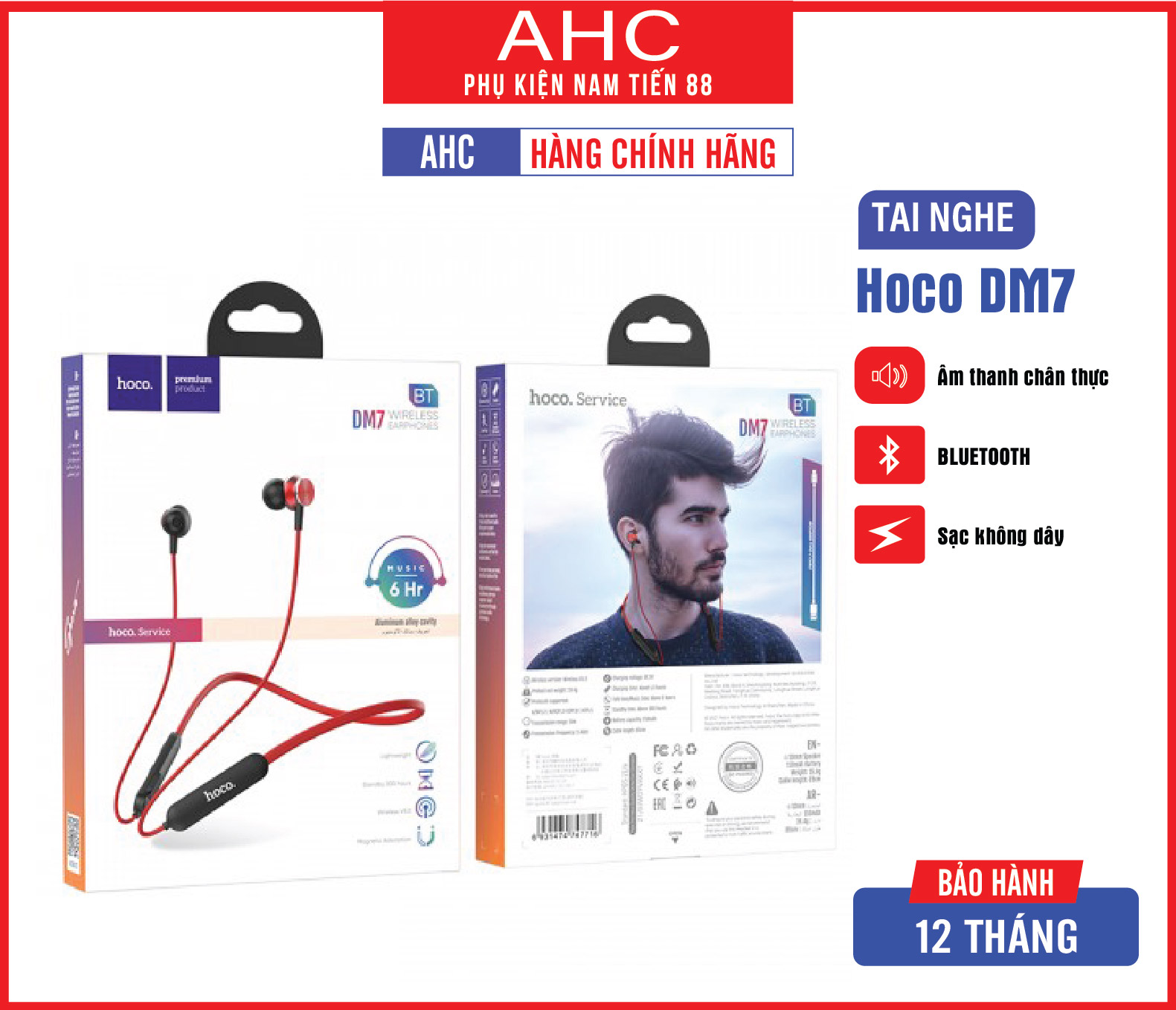 Tai nghe bluetooth Hoco DM7