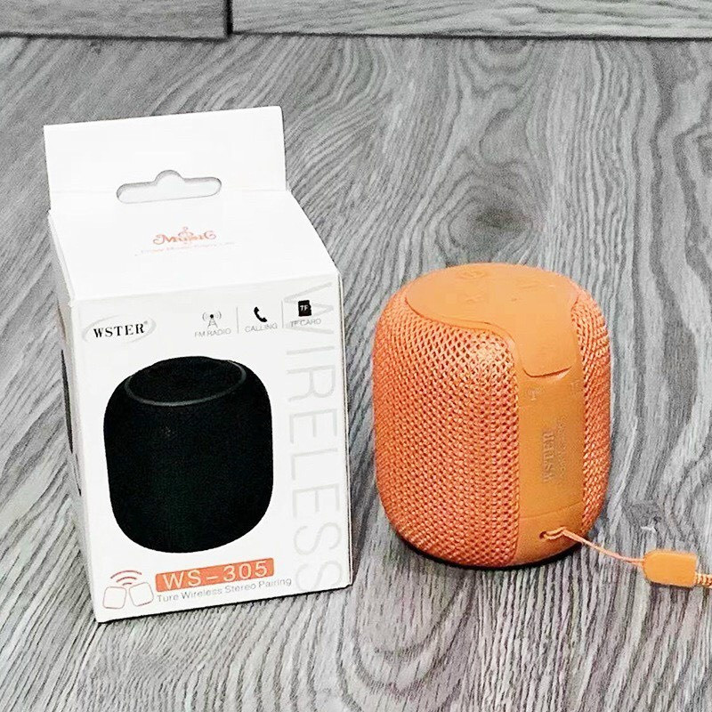 Loa bluetooth mini WS-305, loa nghe nhạc blutooth bass mạnh âm thanh cực hay, pin trâu sử dụng lên đến 5h liện tục
