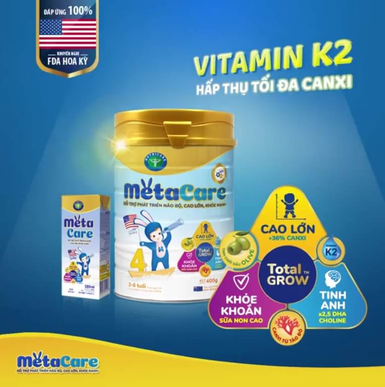 Sữa bột Metacare 4 900g