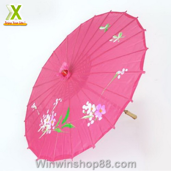 [Hcm]Japanese Wooden Umbrella - Pink Lotus Petals