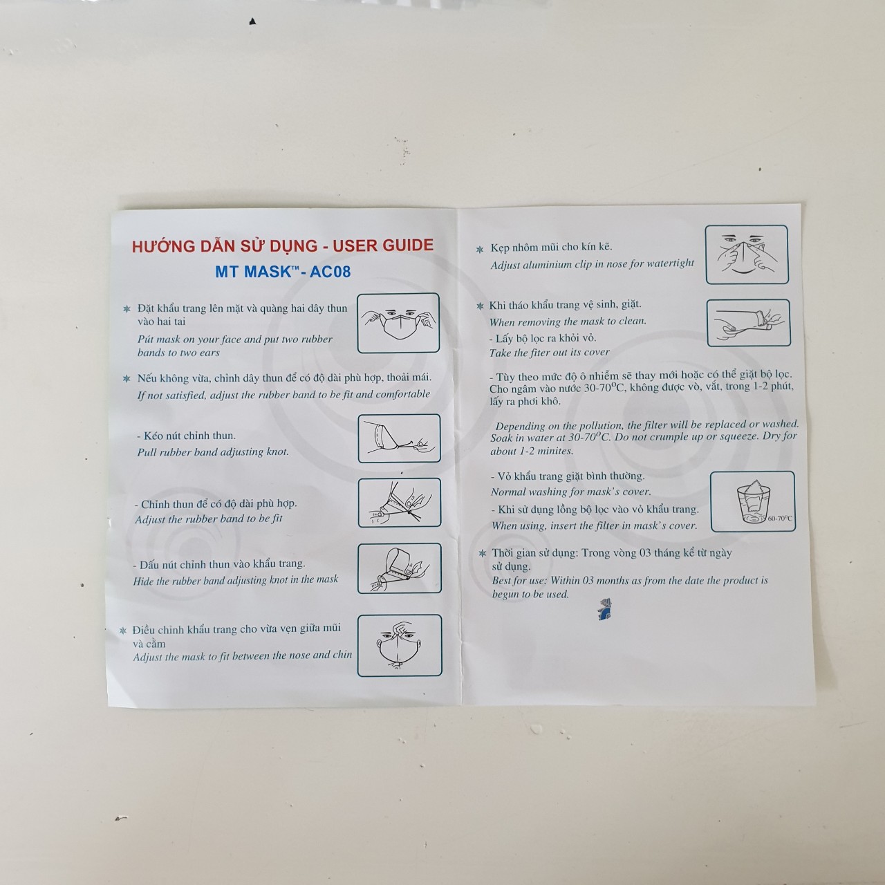 Khẩu Trang  Than Hoạt Tính  (SỬ DỤNG NHIỀU LẦN)