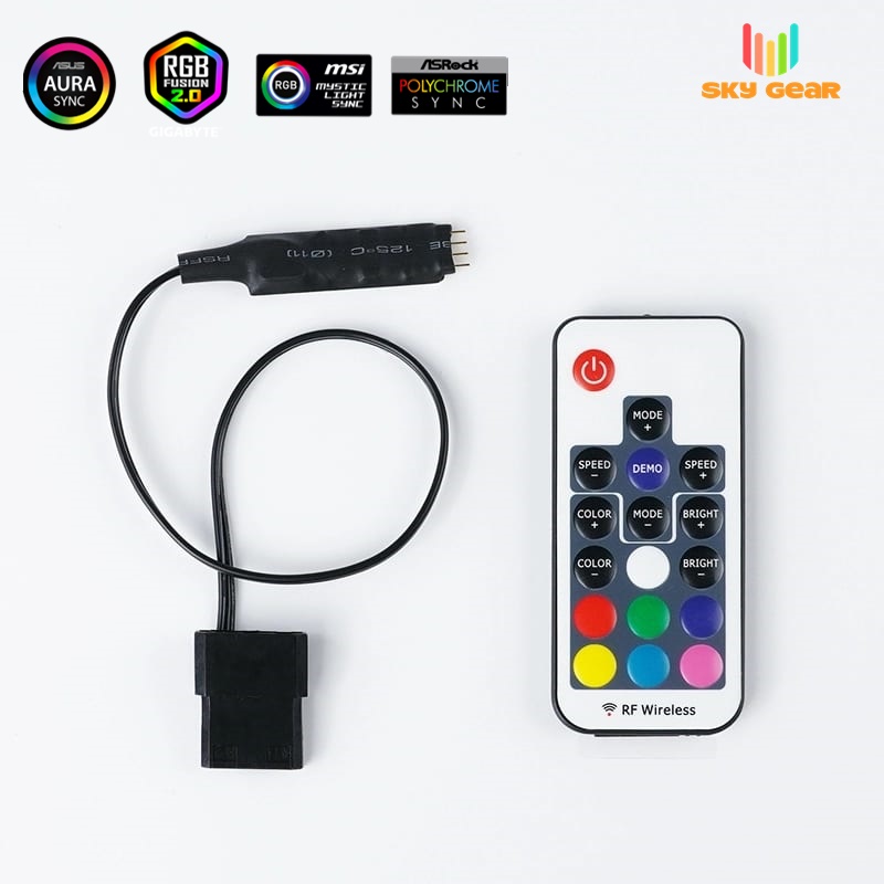 Điều khiển Led  RGB 12v 4Pin - Kèm Remote