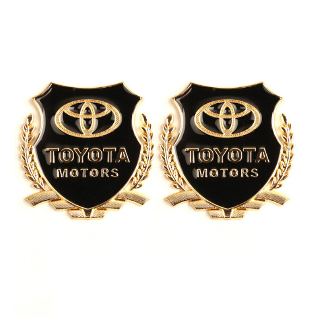 [HCM]Bộ 2 logo bông lúa dán xe ô tô