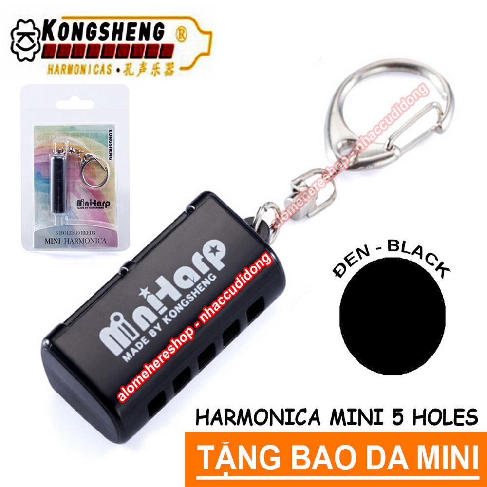 Kèn harmonica mini KongSheng 5 lỗ (Trắng)