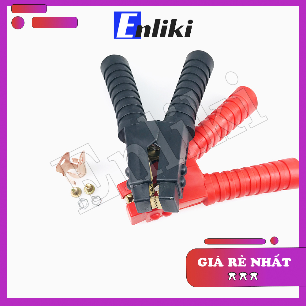 Kẹp ắc quy (acquy) 500a đỏ đen Đồng Nguyên Chất