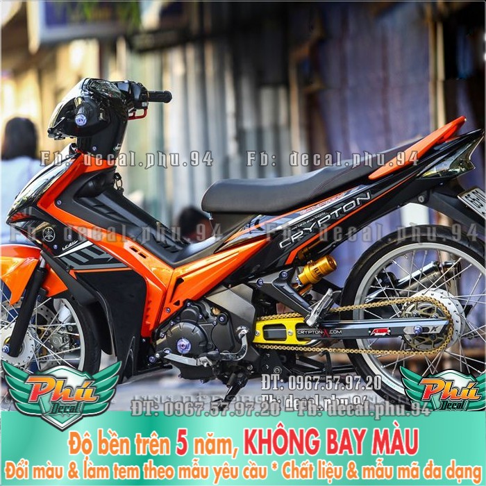 Tem rời ex 135 2006-2010 crypton cam đen -mã 3