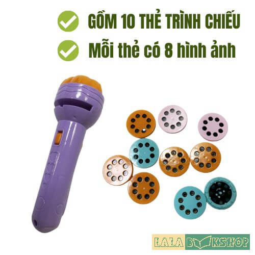 [ĐỒ CHƠI] ĐÈN PIN CHIẾU BÓNG – TRỌN BỘ 80 HÌNH SẮC NÉT