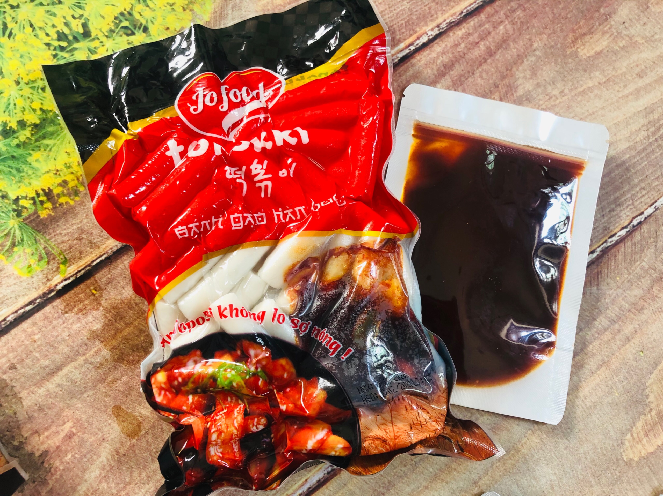 500g bánh gạo truyền thống JoFood kèm 100g  sốt