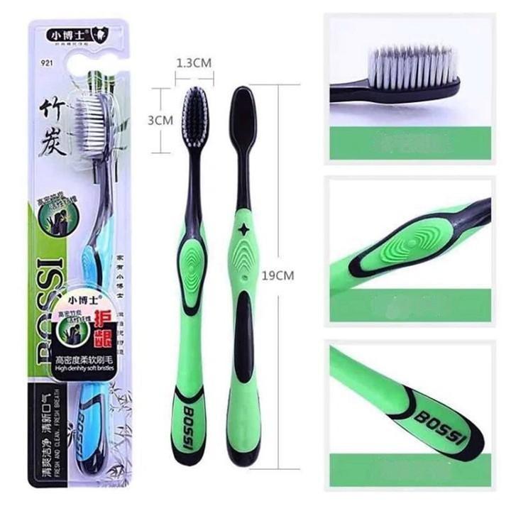 Bàn chải đánh răng than hoạt tính Bossi Hàn Quốc