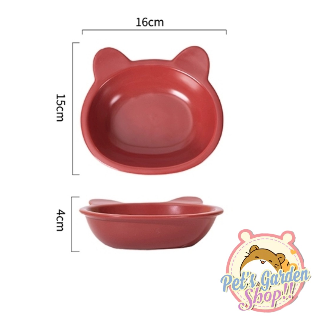 Chén sứ gấu lớn cho hamster, mèo, nhím, thỏ, bọ ú....