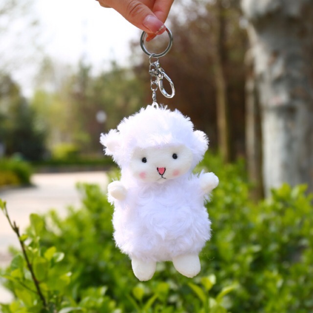 Móc khoá cừu bông dễ thương