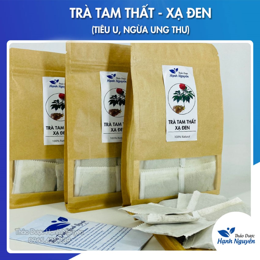 Trà tam thất xạ đen túi lọc, giúp ngủ ngon, ổn định huyết áp, tim mạch, phòng ngừa ung thư
