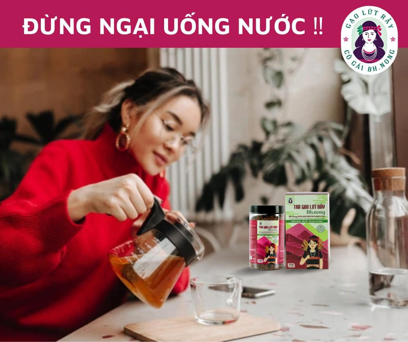Trà Lứt Rẫy Đậu Đen Xanh Lòng Rang Mộc (Hộp 500g sang trọng)