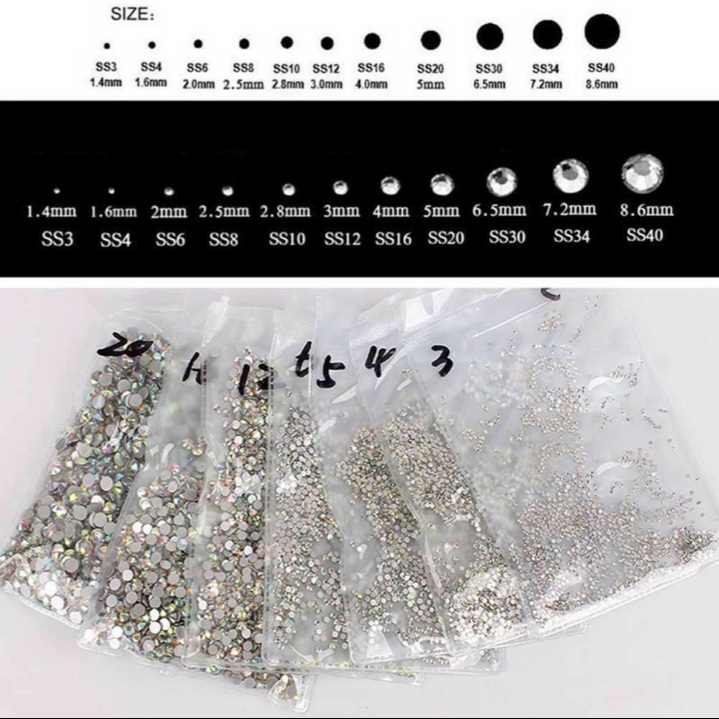 Phụ kiện, đá đính móng trang trí nghệ thuật 3D