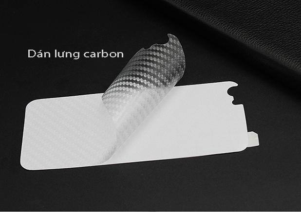 Combo 3 miếng dán cacbon mặt lưng chống vân tay dành cho iphone 5/5S