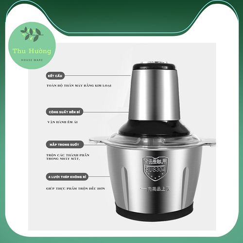 MÁY XAY THỊT ĐA NĂNG INOX 4 LƯỠI SIÊU BỀN