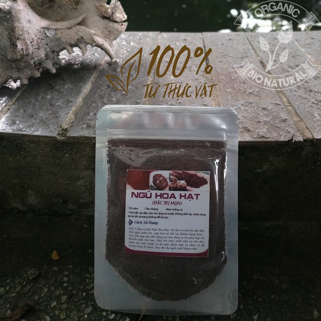 Bột đắp mặt nạ Ngũ Hoa Hạt Handmade 50gr