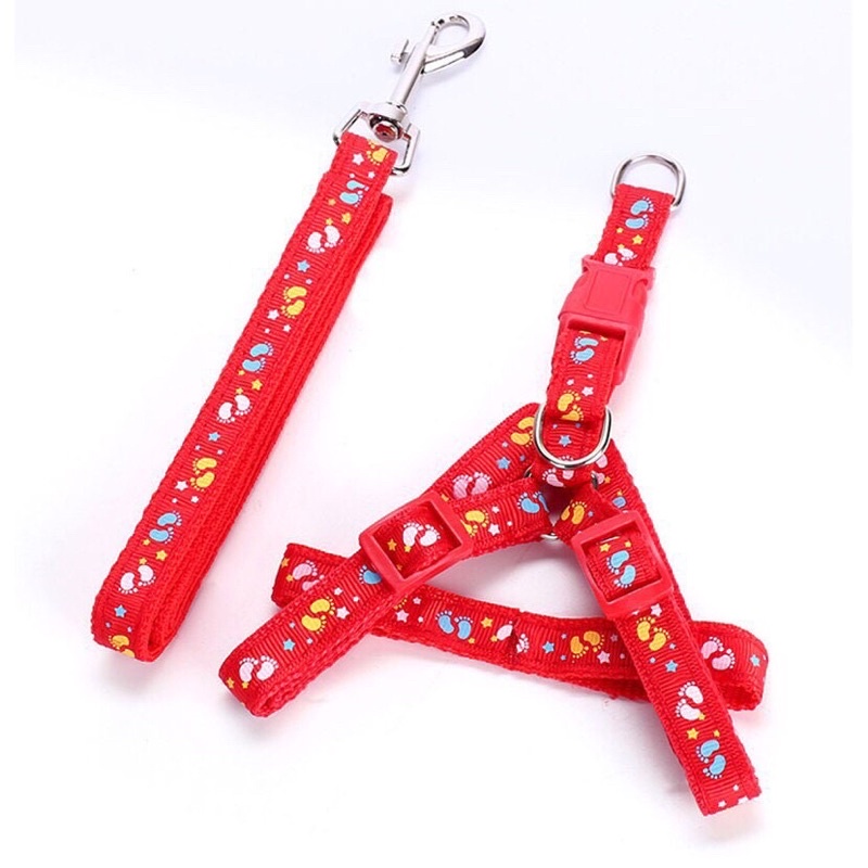 Dây Dắt Yếm Cho Chó Mèo Bảng 1Cm