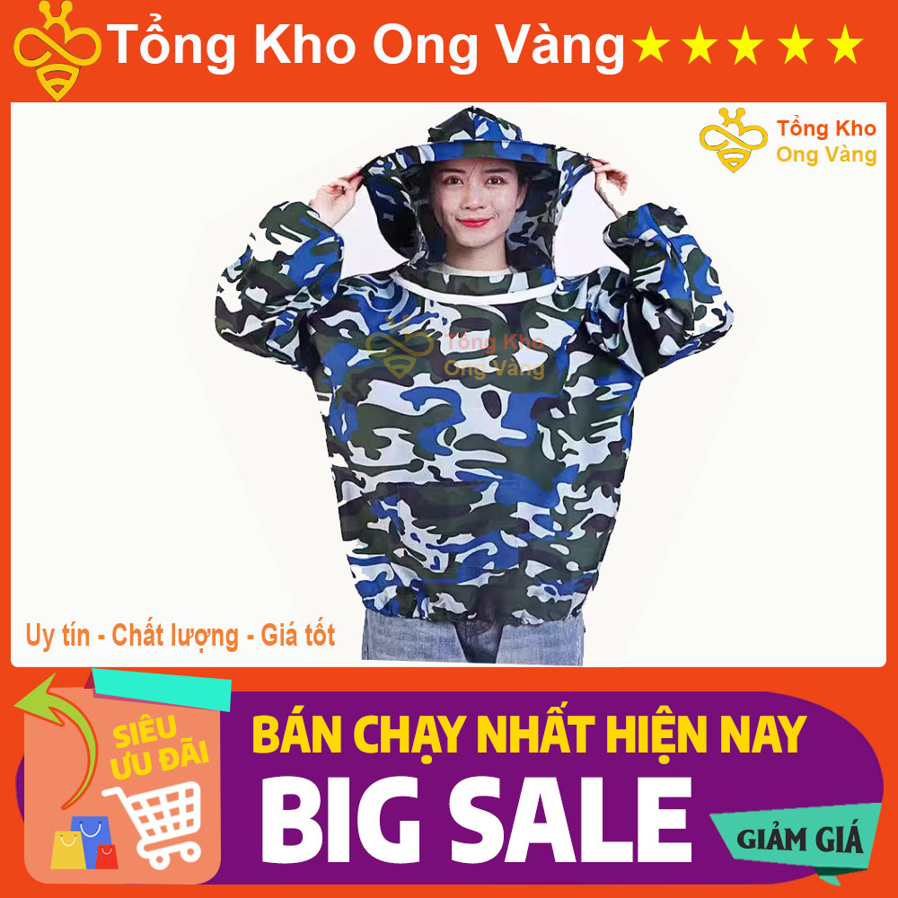Áo Liền Mũ Nuôi Ong,Bắt Ong Tránh Bị Đốt