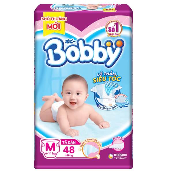 [Chính hãng] Tã Dán Cao Cấp Bobby Size S/M/L